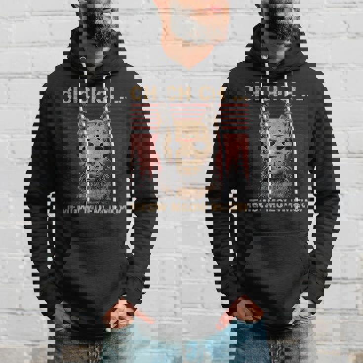 Ch Ch Chニャー ニャー 怖いフライデー ファニー ハロウィン パーカー 彼への贈り物