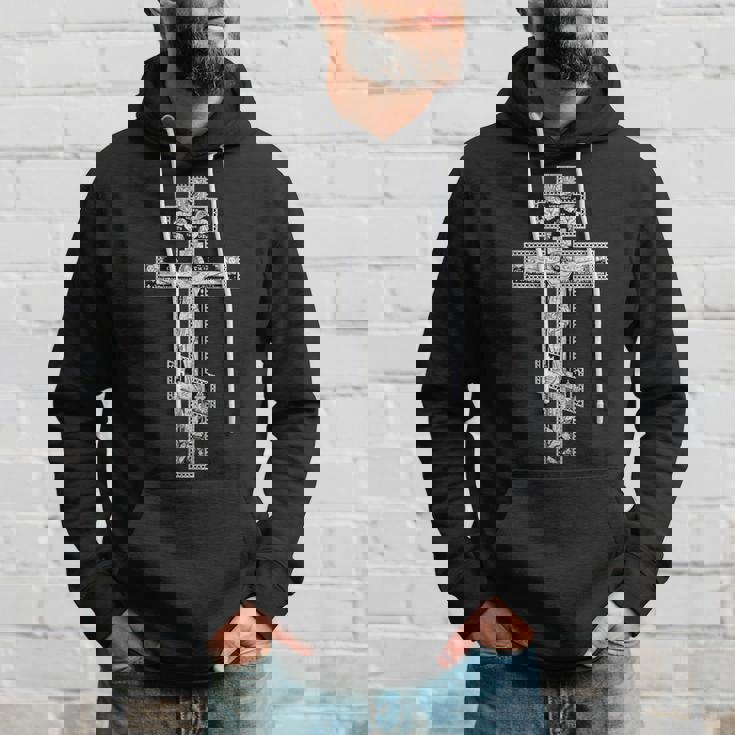 Croix Orthodoxeintage Croix Orthodoxe Russe Chrétienne Sweat à capuche Cadeaux pour lui