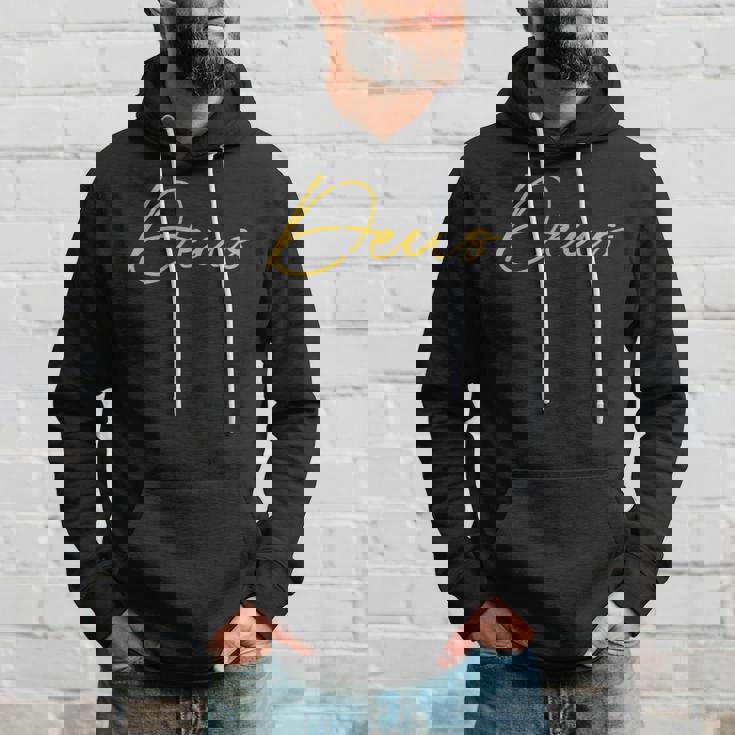 Deus ラテンデザインレタリング パーカー 彼への贈り物