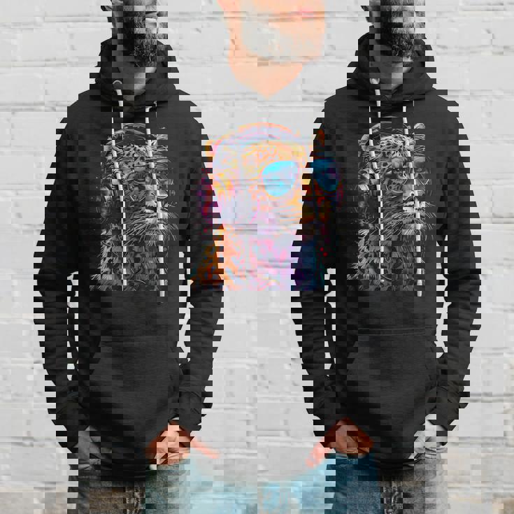 Dj Leopard Edm テクノハウス ダンスクラブ 音楽ヘッドフォン パーカー 彼への贈り物