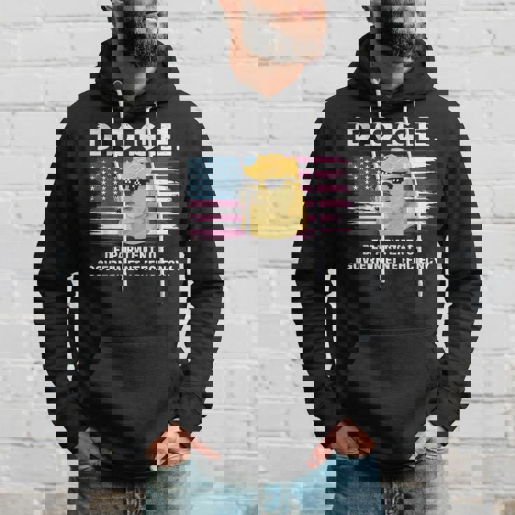 Doge 政府効率省 トランプ柴犬 パーカー 彼への贈り物