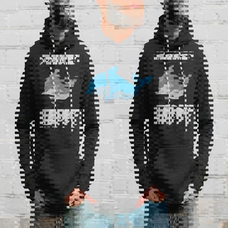 Dolphinately Happy ドルフィンズ イルカ 哺乳類 海 Dolphin ドルフィン パーカー 彼への贈り物