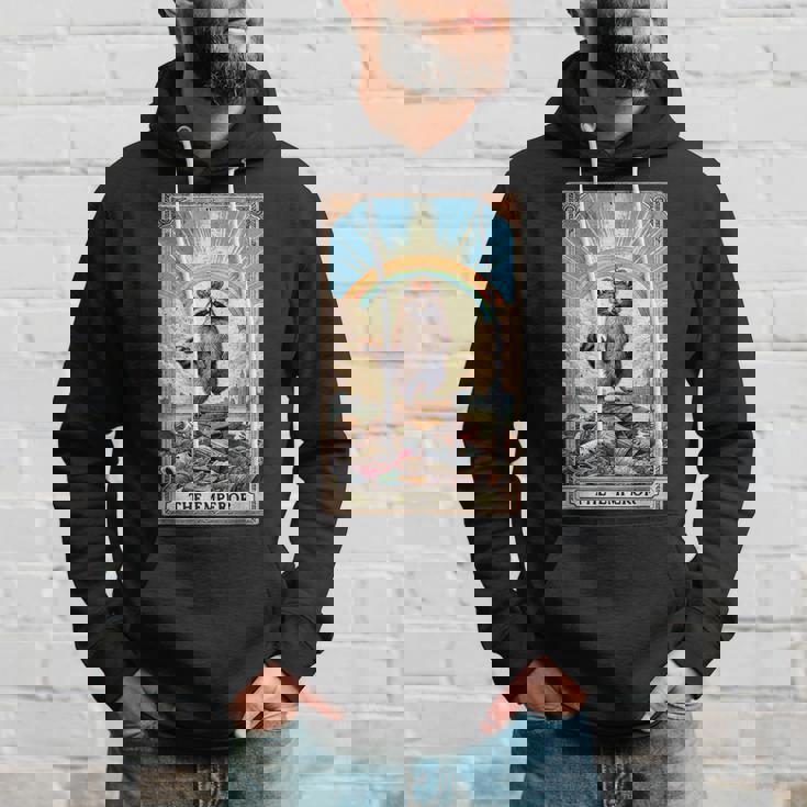 The Emperor 面白いアライグマ タロットカード ミスティックアライグマ パーカー 彼への贈り物