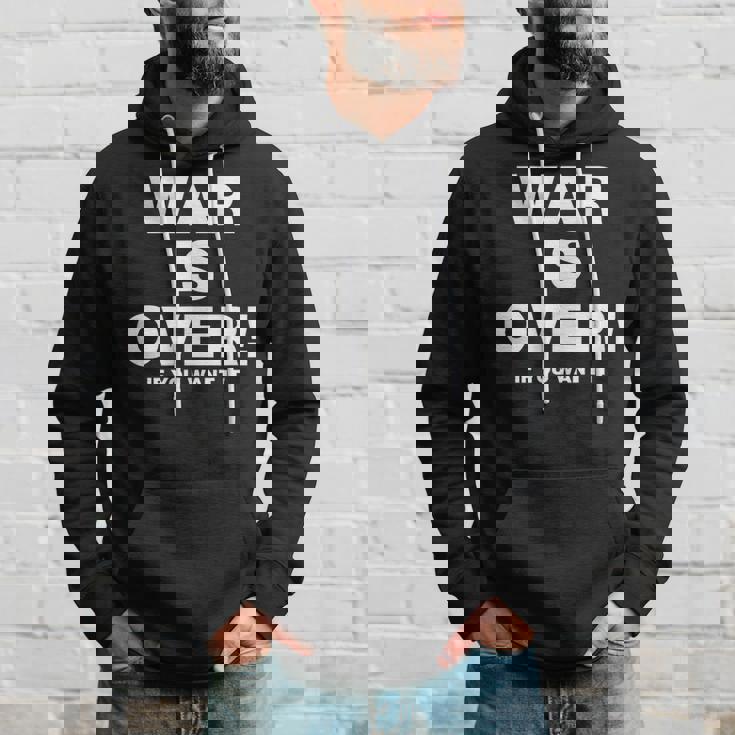 Exclusive War Is Over 限定版 ブラック If You Want It パーカー 彼への贈り物