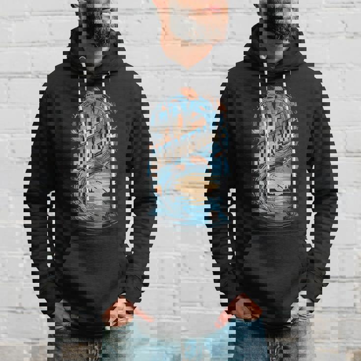 Fly-Nomenal 釣り竿とルアーグラフィック パーカー 彼への贈り物