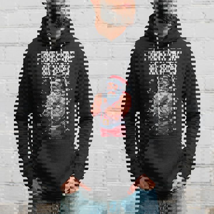 Frohen Pump Ihr Lappen 筋肉質サンタジム パーカー 彼への贈り物