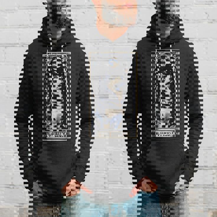 The Husky タロットカード メンズ レディース キッズ シベリアンハスキー パーカー 彼への贈り物