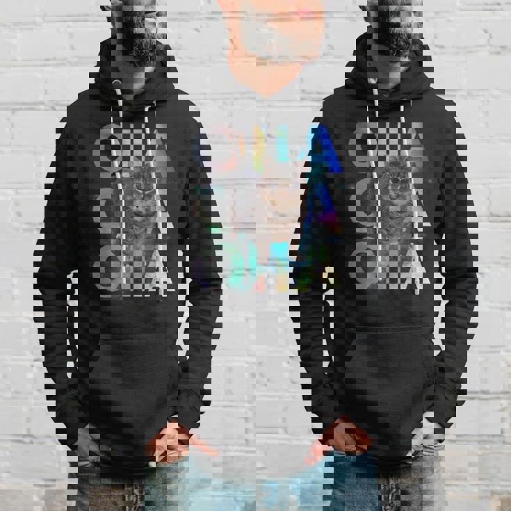 Oiia Oiia 回転する猫 ミーム 面白い ブレイン エセル スペース パーカー 彼への贈り物