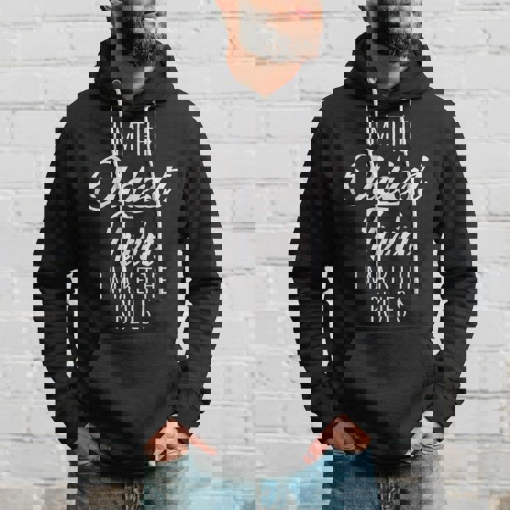 Twins Oldest Twin I Make The Rules 兄弟家族 パーカー 彼への贈り物