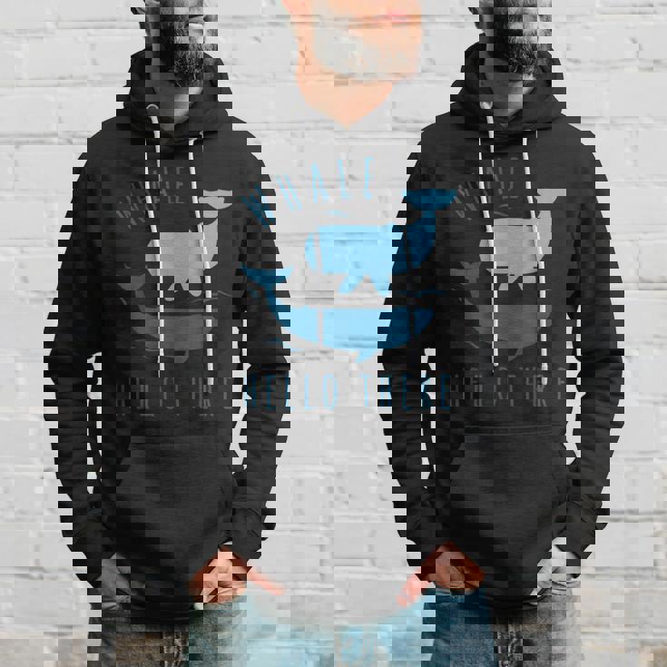 Whale Pun クジラ Hello There Hello Dort ファニークジラ パーカー 彼への贈り物