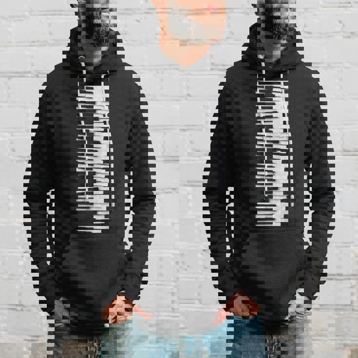 Wobbly ピアノキーボード – ピアニスト&ミュージシャンのグラフィック パーカー 彼への贈り物