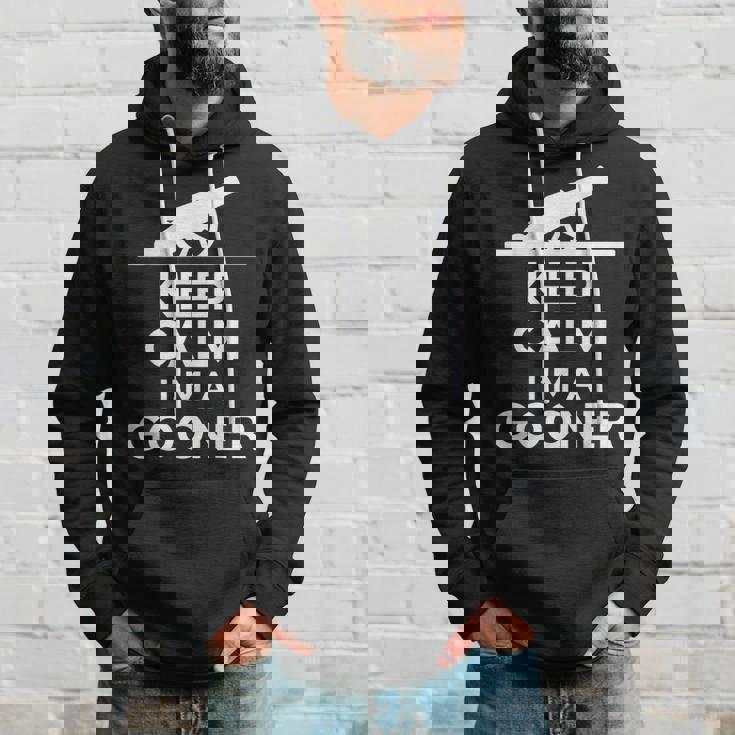 Gooner フットボールファン Keep Calm Gooner アーセナルギフト パーカー 彼への贈り物