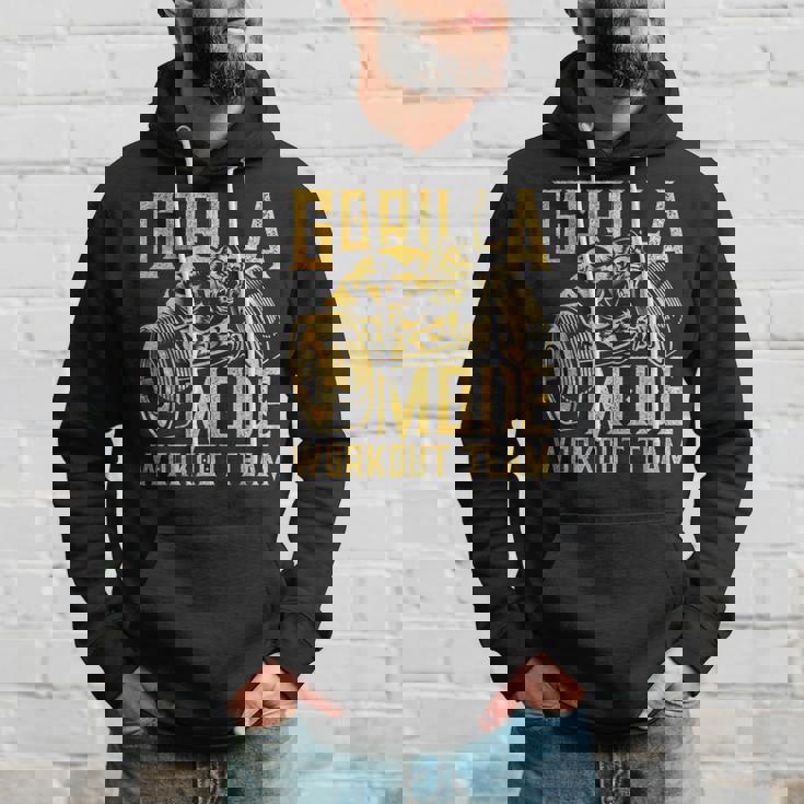 Gorilla Mode ワークアウト チーム ダンベル ビースト ジム フィットネス ゴールド パーカー 彼への贈り物