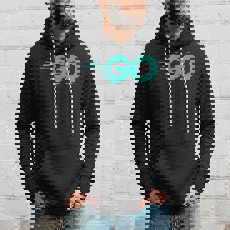 Goロゴ付きのgoプログラミング言語golang開発者 パーカー 彼への贈り物