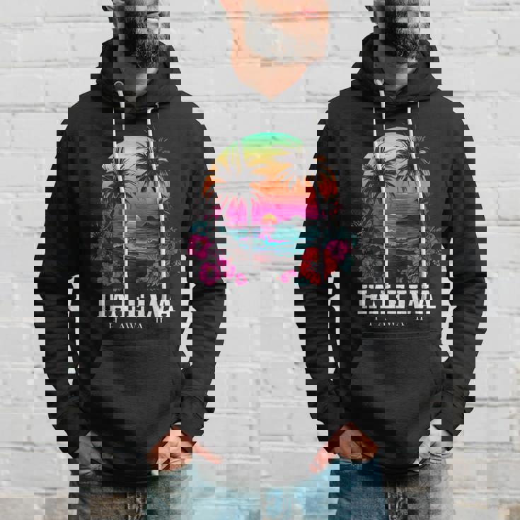 Haleiwa ハワイ ハワイアン ハイビスカス 花 サーファー お土産 パーカー 彼への贈り物