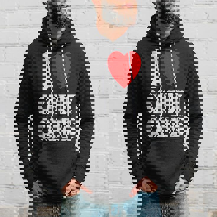 I Heart 愛 キャンディケーン 冬 ペパーミント クリスマス パーカー 彼への贈り物