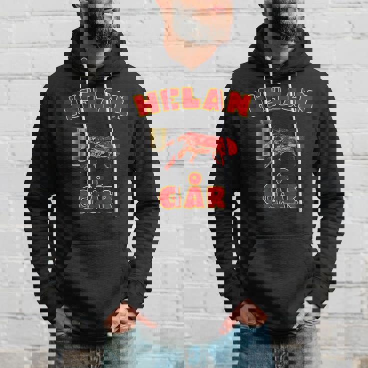 Helan Går スウェーデンの歌 ザリガニ付き スウェーデン パーカー 彼への贈り物