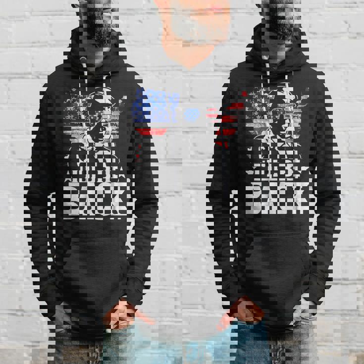 I'll Be Back Trump 2024 アメリカ大統領選挙トランプ パーカー 彼への贈り物