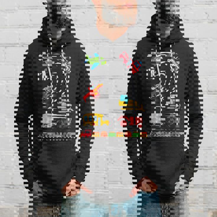 I'm 2 2歳の誕生日 トラック 乗り物 交通機関車 パーカー 彼への贈り物