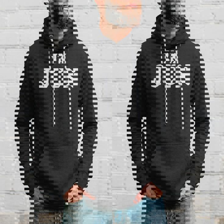 I'm Jun、My Name Is Jun、I Am Jun、パーソナライズ パーカー 彼への贈り物