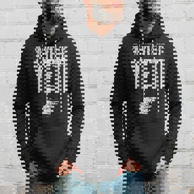 I'm With The Yeti お揃いのyetiコスチュームシャツ パーカー 彼への贈り物