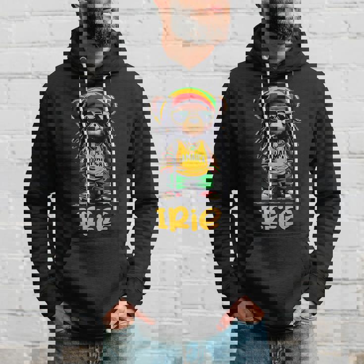 Irie テディベア ジャマイカ ラスタ ルーツ レゲエ パーカー 彼への贈り物