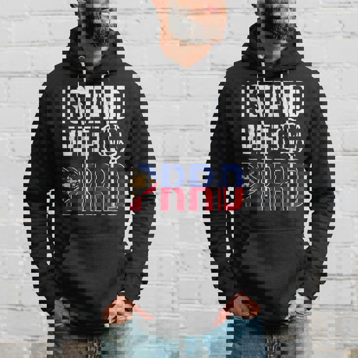 Itand With Prrd Du30 サポーター フィリピン国旗拳ポンプ パーカー 彼への贈り物