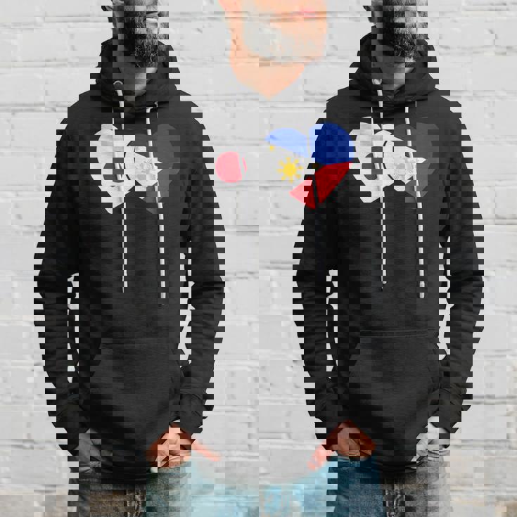 Japanese Flag Phillipinesフィリピンの遺産 フィリピンのルーツ 日本の国旗 フィリピンの国旗 パーカー 彼への贈り物