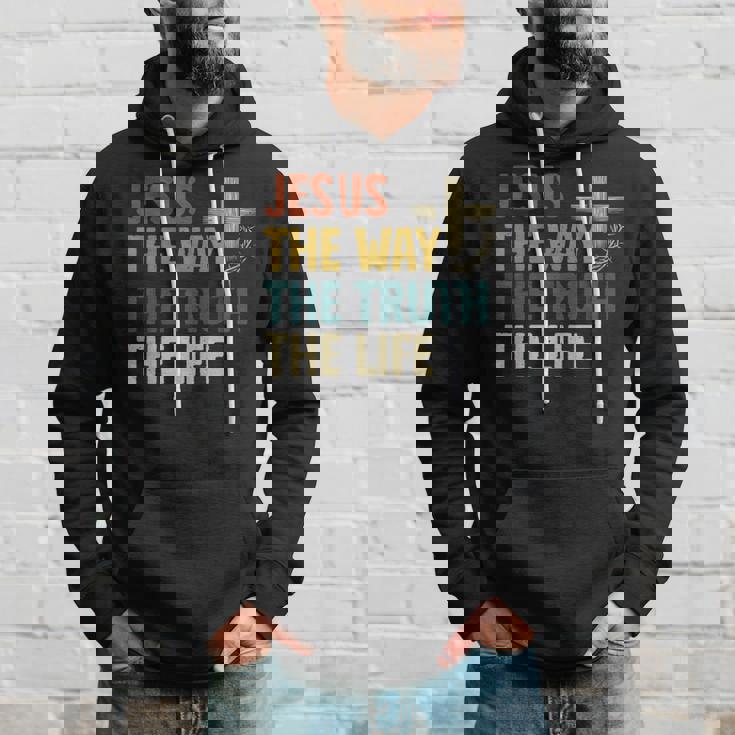 Jesus The Way The Truth The Life クリスチャン 信者 キリスト パーカー 彼への贈り物