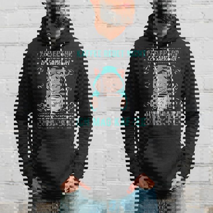 Kaffee Redet Nicht Kaffee Jammert Nicht Cat 諺 パーカー 彼への贈り物