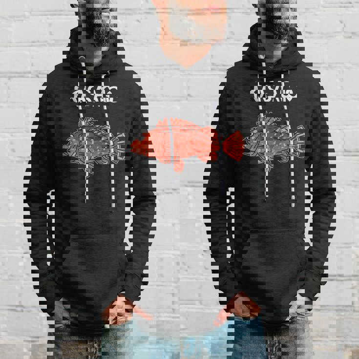 Kasago カサゴ 魚好き 願掛け 釣り好き 海釣り 趣味 おもしろ 寿司ネタ 趣味釣り 船釣り 釣り パーカー 彼への贈り物