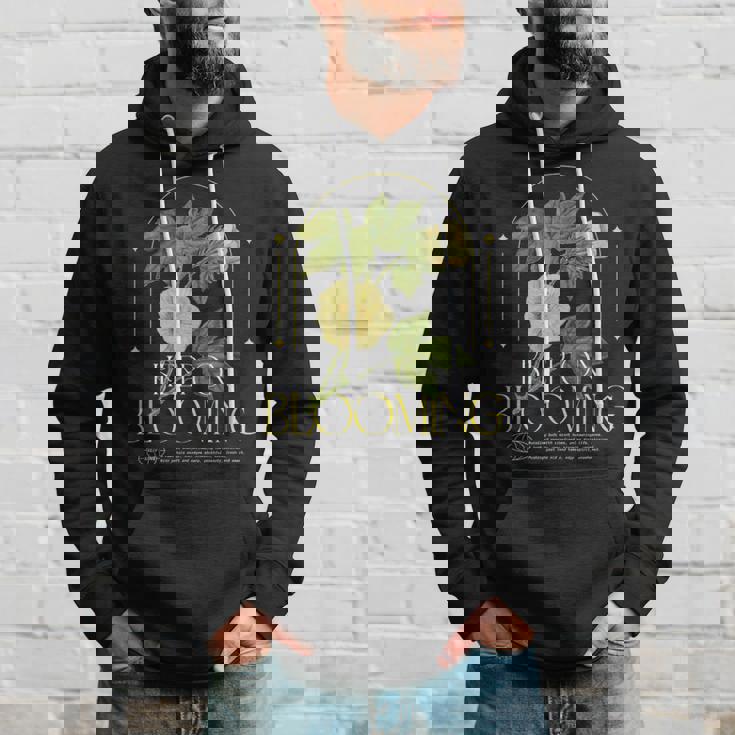 Keep On Blooming花のプリント付き パーカー 彼への贈り物