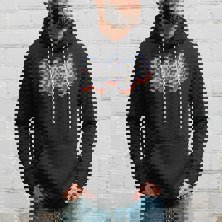 Leigh 名前入りシャツ カスタムレタリング 70年代 パーカー 彼への贈り物