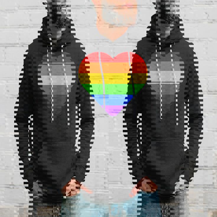 Lgbt レインボー・ハート・フラッグ ゲイ・バイ・ラブ・プライド月間 Lgbtq パーカー 彼への贈り物