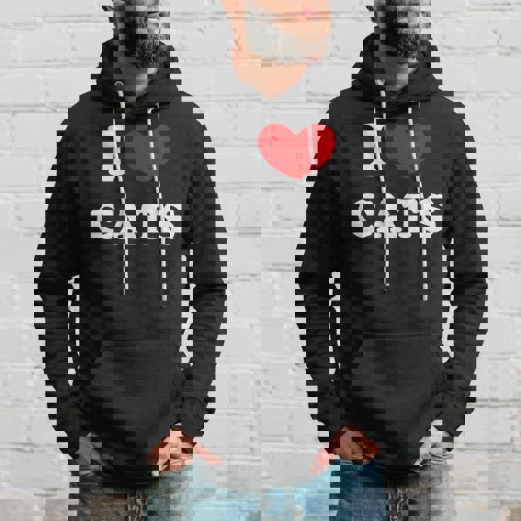 I Love Cats I Heart Cats パーカー 彼への贈り物