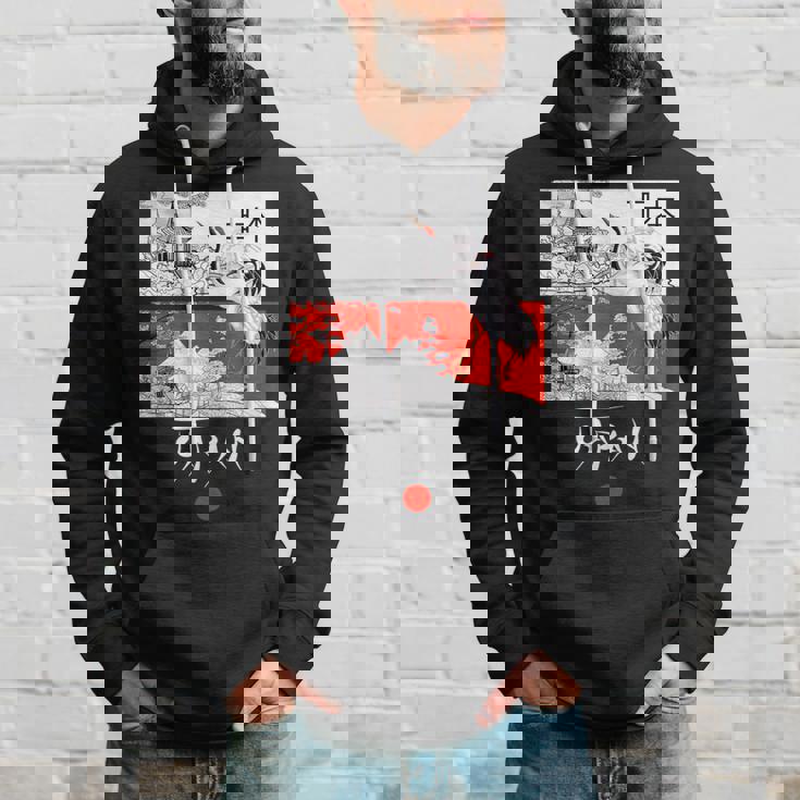 I Love Japan Culture Enjoy Cool Japan Red-Crowned Crane パーカー 彼への贈り物