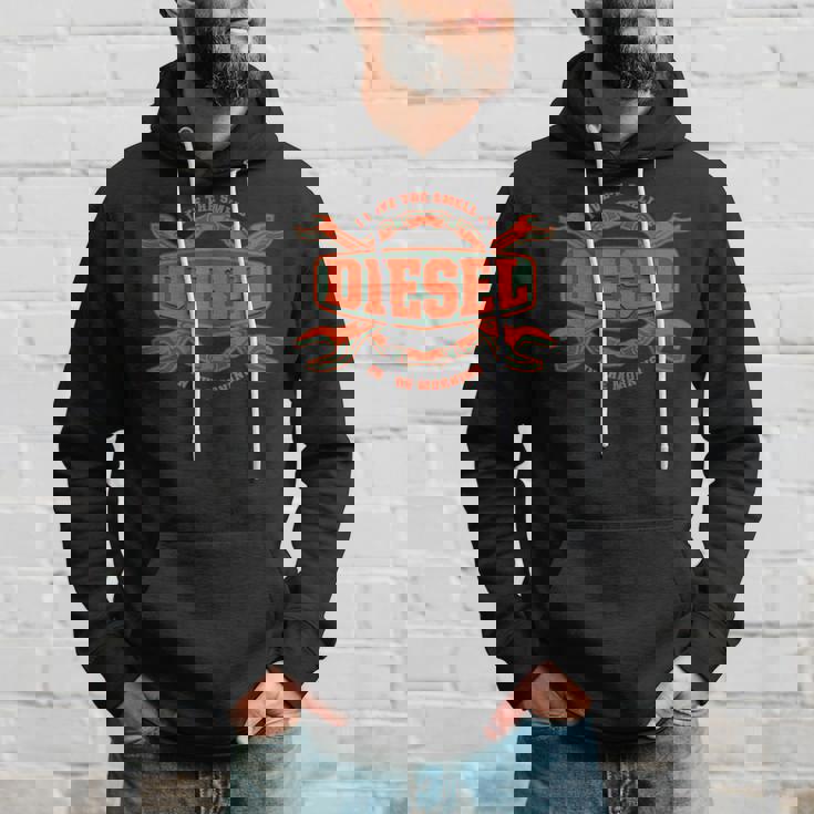I Love Themell Of Diesel 車 メカニックオートサービスマン パーカー 彼への贈り物