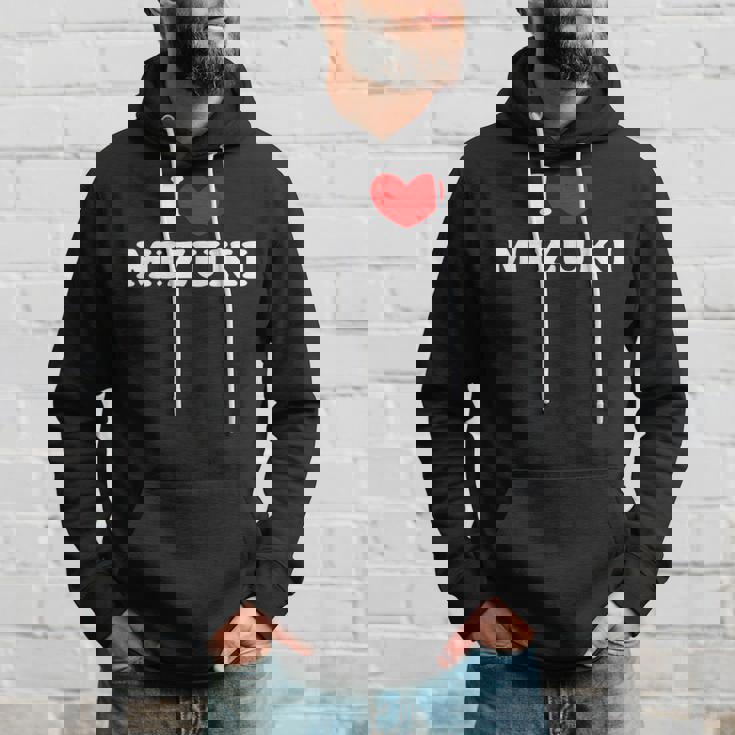 I Love Mizuki 私は愛する Mizuki パーカー 彼への贈り物