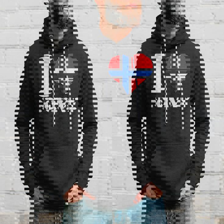 I Love Norwegian Pride ノルウェーのルーツ ノルウェー国旗 パーカー 彼への贈り物