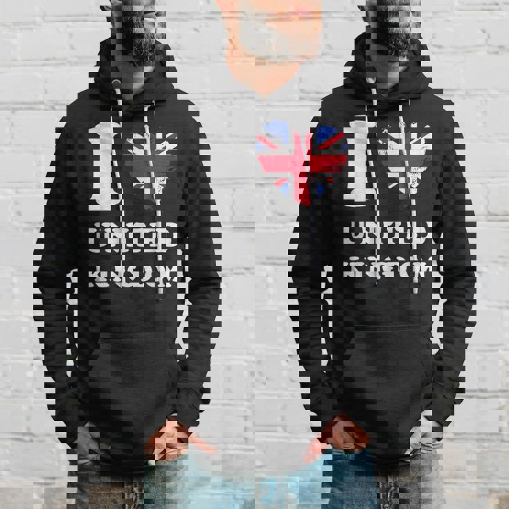 I Love United Kingdom ハートフラッグ イギリス Uk グレートブリテン パーカー 彼への贈り物