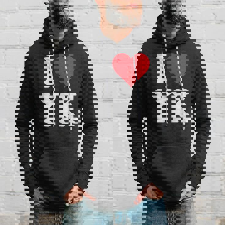 I Love Yk Initials I Heart YK First Last Name Y K パーカー 彼への贈り物