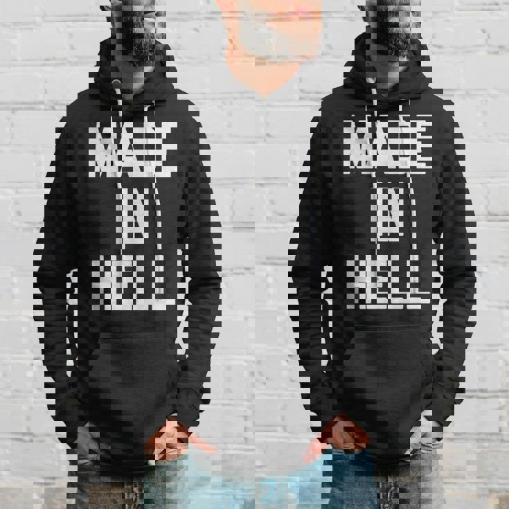 Made In Hell 面白いことわざ皮肉なノベルティ クール パーカー 彼への贈り物