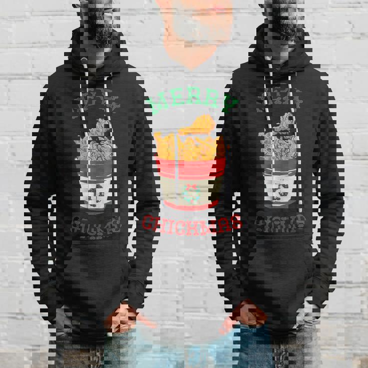 Merry Chickmas フライドチキン 面白い クリスマス フライドチキン パーカー 彼への贈り物