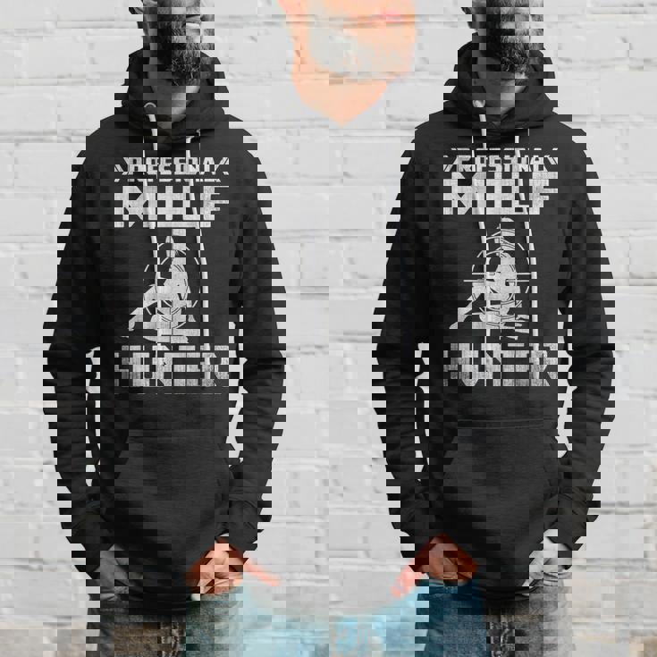 Milf Hunter シングルホットダディ アダルトジョーク パーカー 彼への贈り物