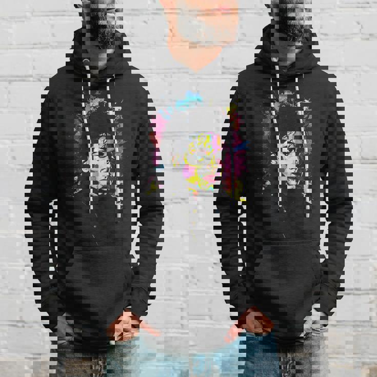 Mj Bad World 白黒スプラッター パーカー 彼への贈り物