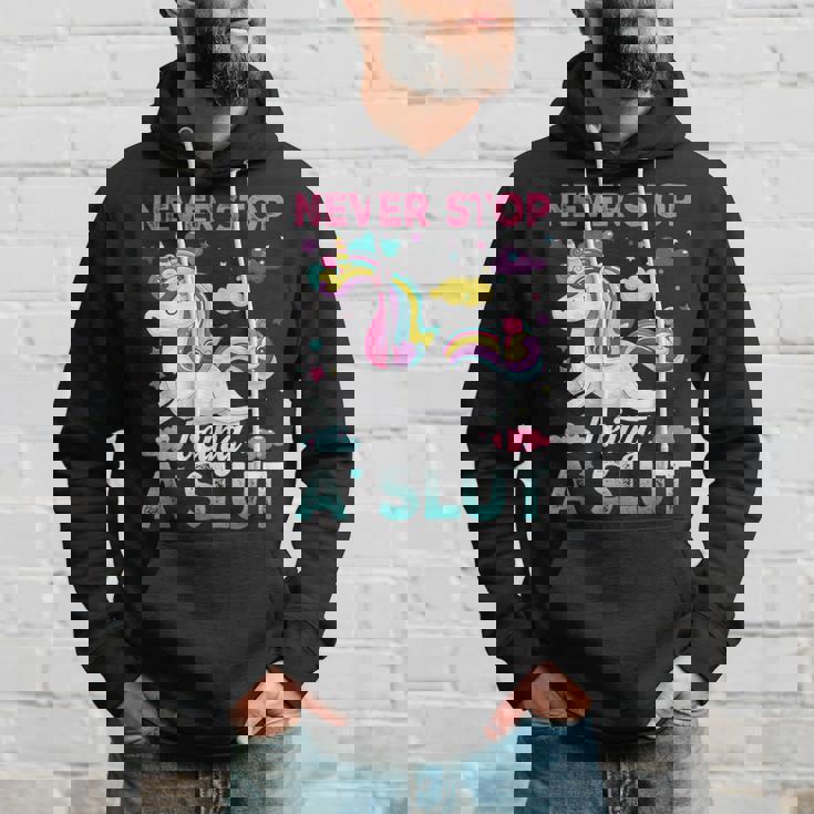 Nevertop Being Alut ユニコーン 面白い 大人 ユーモア 格言 パーカー 彼への贈り物