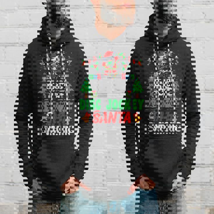 Be Nice To The Disc Jockeyanta Dj Disc Jockey Christmas パーカー 彼への贈り物