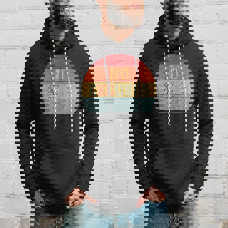 No Excuses クロスカントリー 陸上競技 ランニング パーカー 彼への贈り物