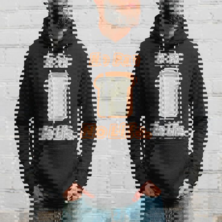 No Pan No Life ノー パン ノーライフ ご飯タイム【変なデザイン屋さん】面白い言葉 パーカー 彼への贈り物