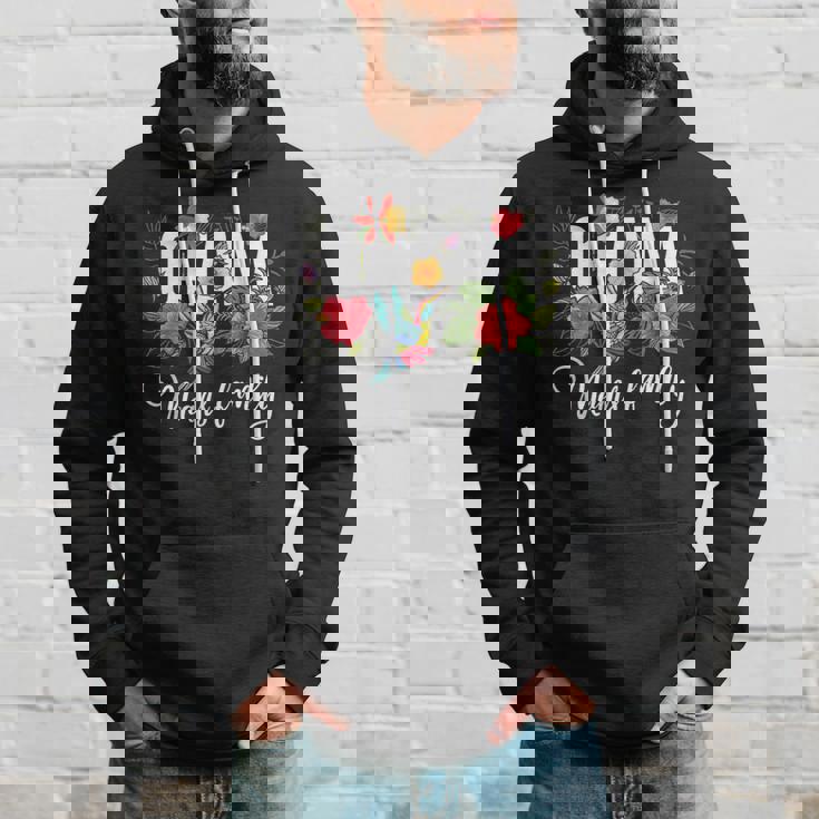 Ohana Means Family ハワイ ハイビスカス 花 70年代 レトロ ハワイアン パーカー 彼への贈り物